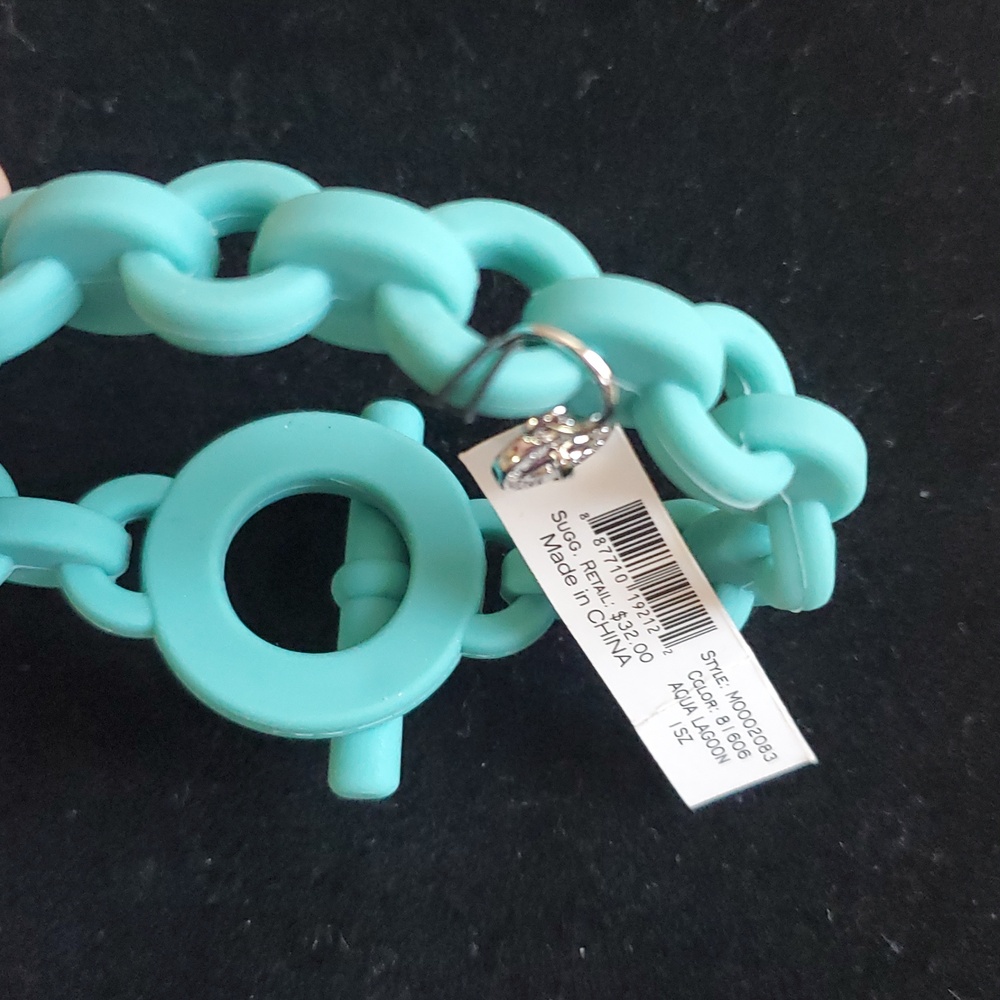 Marc By Marc Jacobs Silicone Bracelet/Aqua Lagoon - Picture 7 of 10